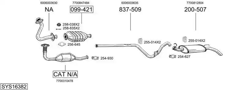 BOSAL SYS16382