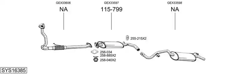 BOSAL SYS16385