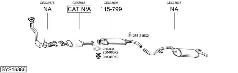 BOSAL SYS16386