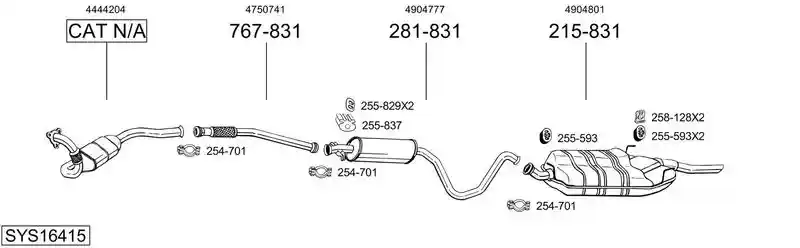 BOSAL SYS16415