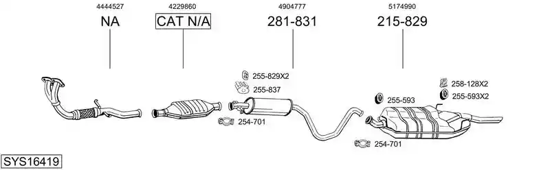 BOSAL SYS16419