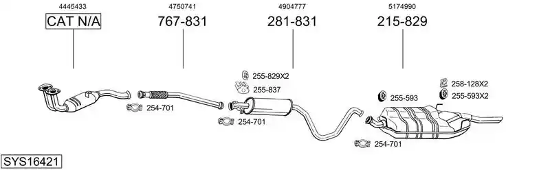 BOSAL SYS16421