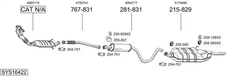 BOSAL SYS16422