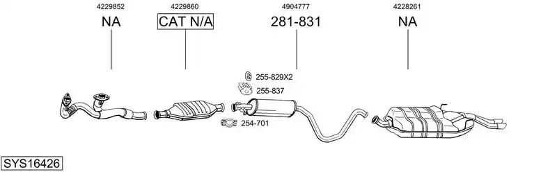 BOSAL SYS16426