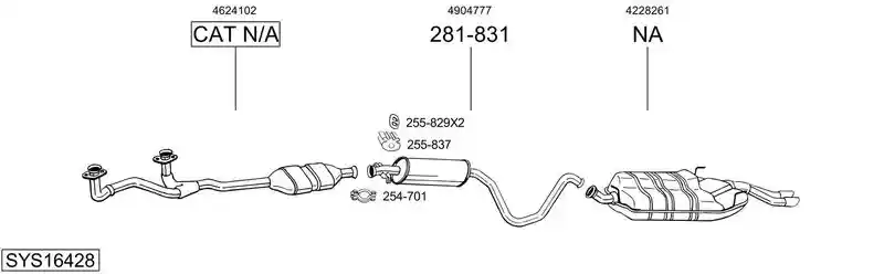 BOSAL SYS16428