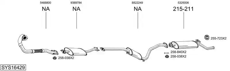 BOSAL SYS16429