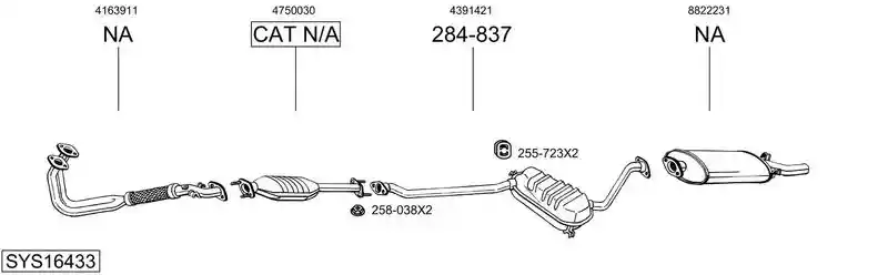 BOSAL SYS16433