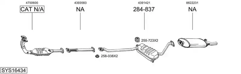 BOSAL SYS16434
