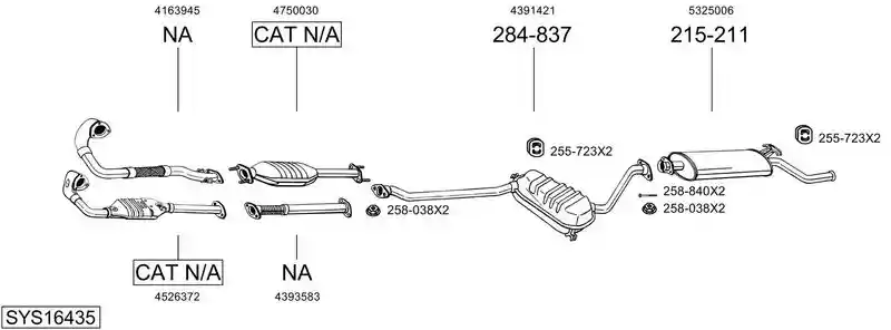 BOSAL SYS16435