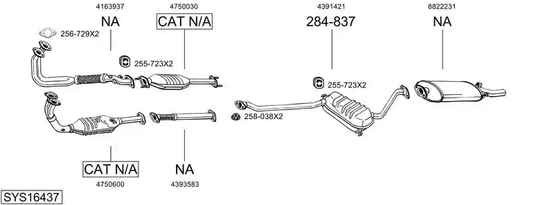 BOSAL SYS16437