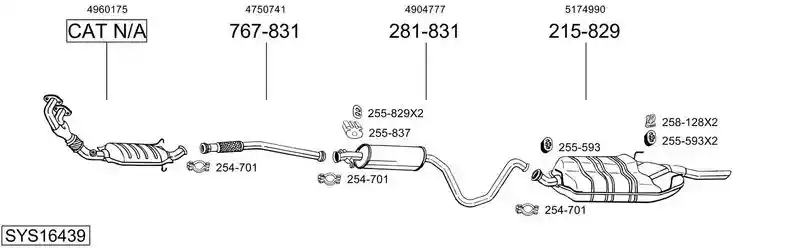 BOSAL SYS16439