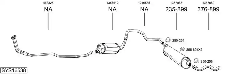BOSAL SYS16538