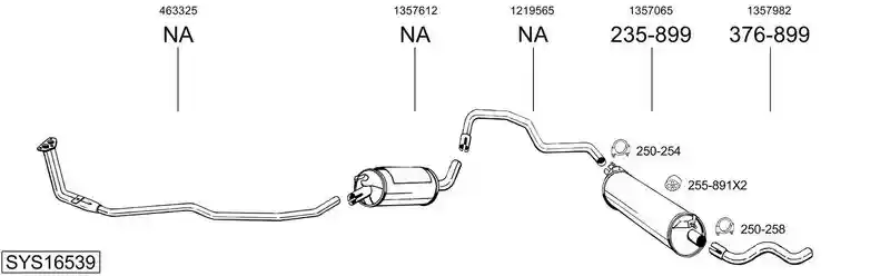 BOSAL SYS16539