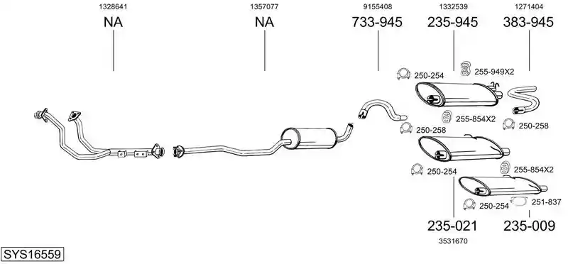 BOSAL SYS16559
