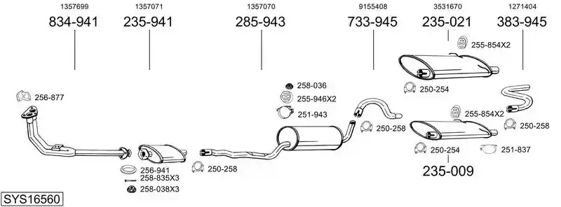 BOSAL SYS16560