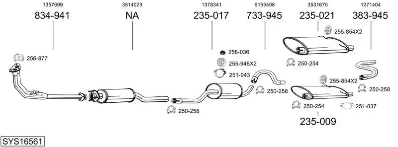 BOSAL SYS16561