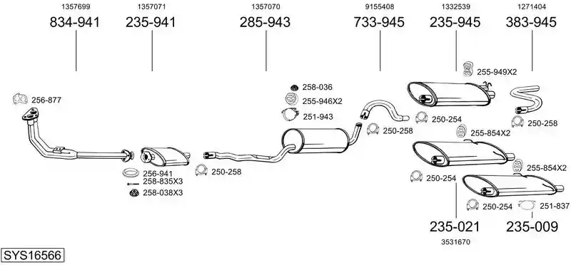 BOSAL SYS16566