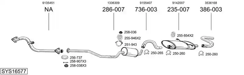 BOSAL SYS16577