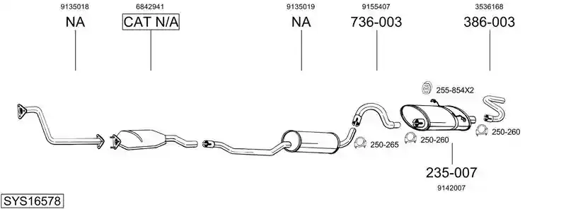 BOSAL SYS16578