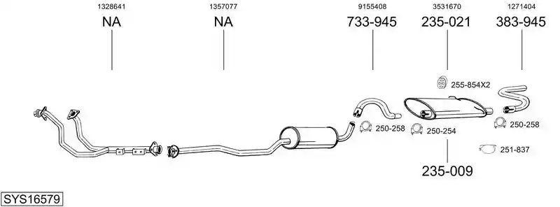 BOSAL SYS16579