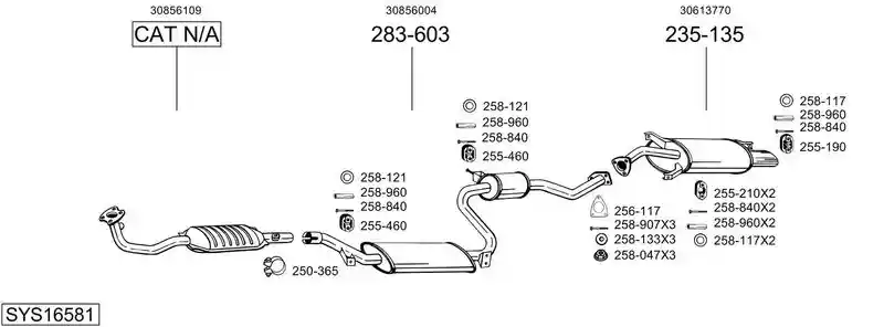 BOSAL SYS16581