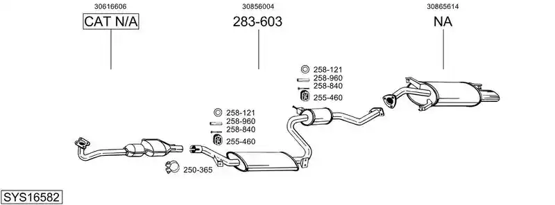 BOSAL SYS16582