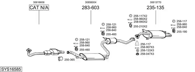 BOSAL SYS16585