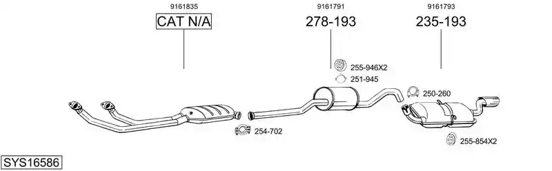 BOSAL SYS16586