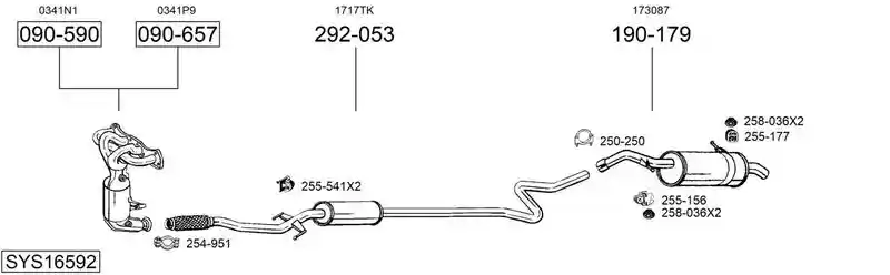 BOSAL SYS16592