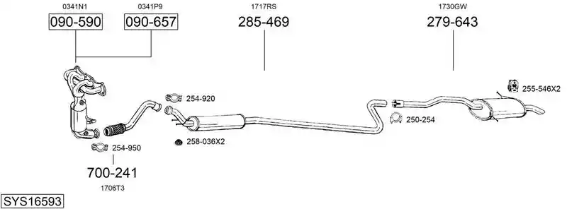 BOSAL SYS16593
