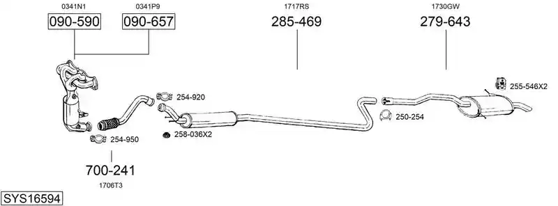 BOSAL SYS16594