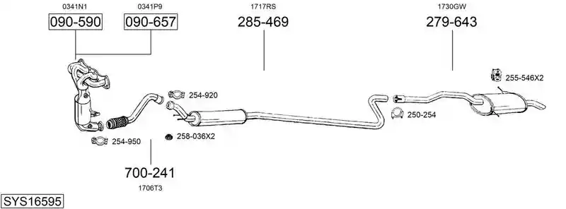 BOSAL SYS16595