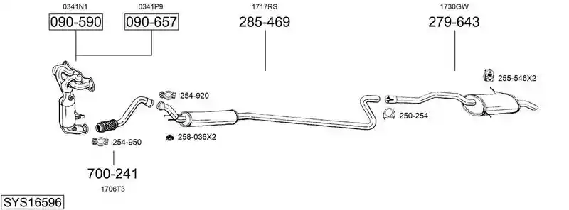 BOSAL SYS16596