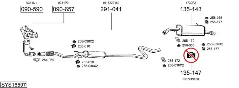 BOSAL SYS16597