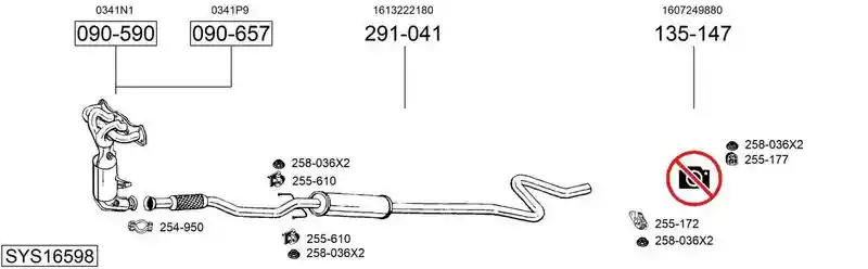 BOSAL SYS16598