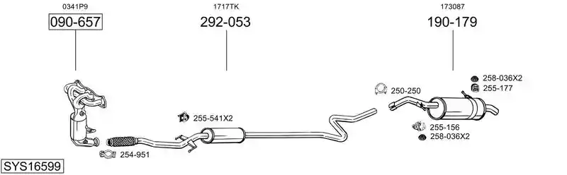 BOSAL SYS16599