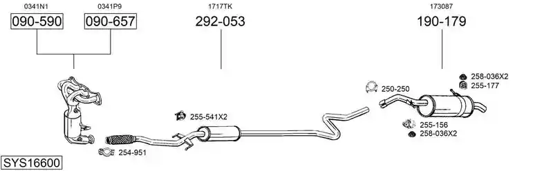 BOSAL SYS16600