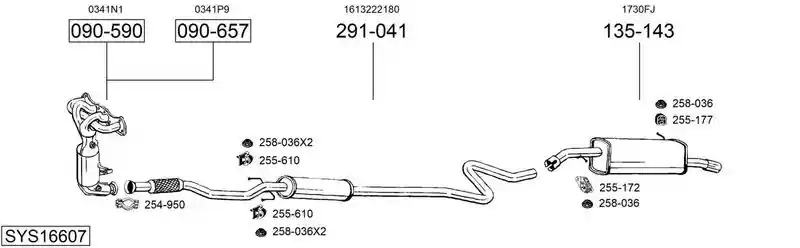 BOSAL SYS16607