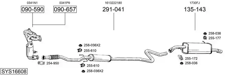 BOSAL SYS16608