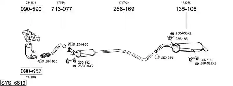 BOSAL SYS16610