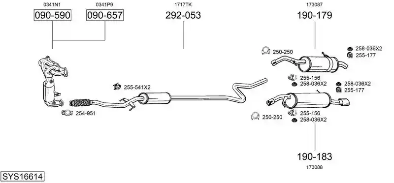 BOSAL SYS16614