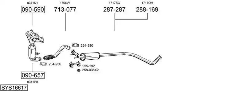 BOSAL SYS16617