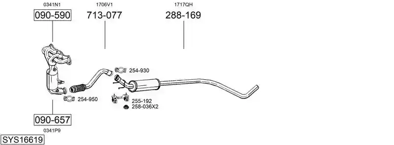 BOSAL SYS16619