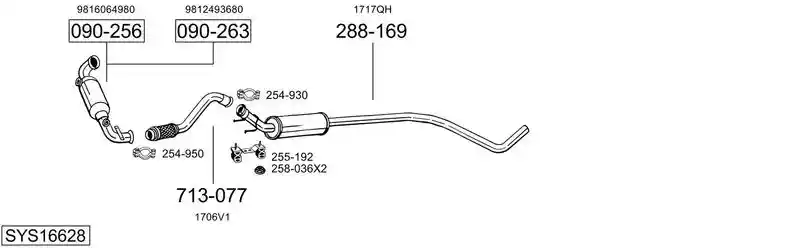 BOSAL SYS16628