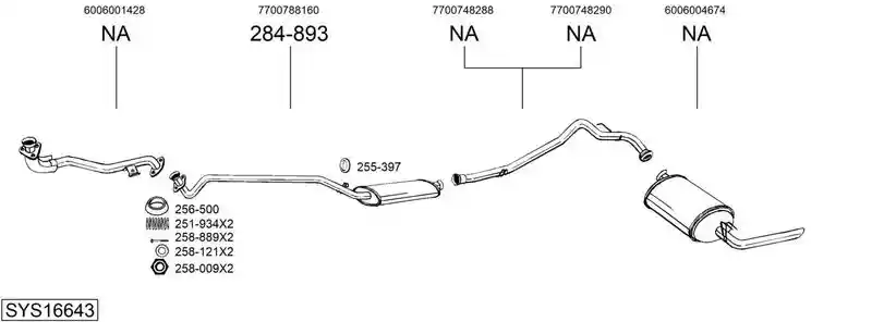 BOSAL SYS16643