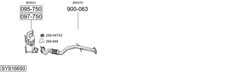 BOSAL SYS16650
