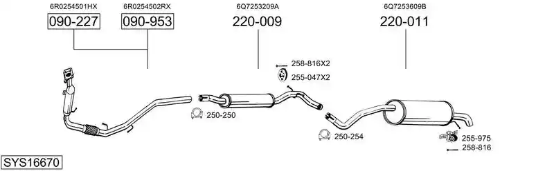 BOSAL SYS16670