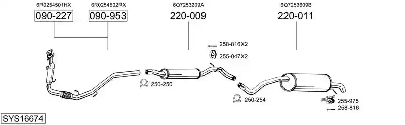 BOSAL SYS16674