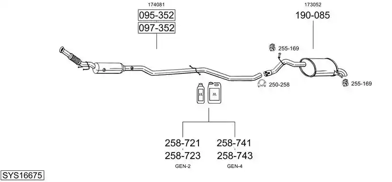 BOSAL SYS16675