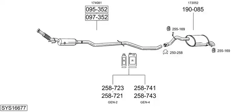 BOSAL SYS16677